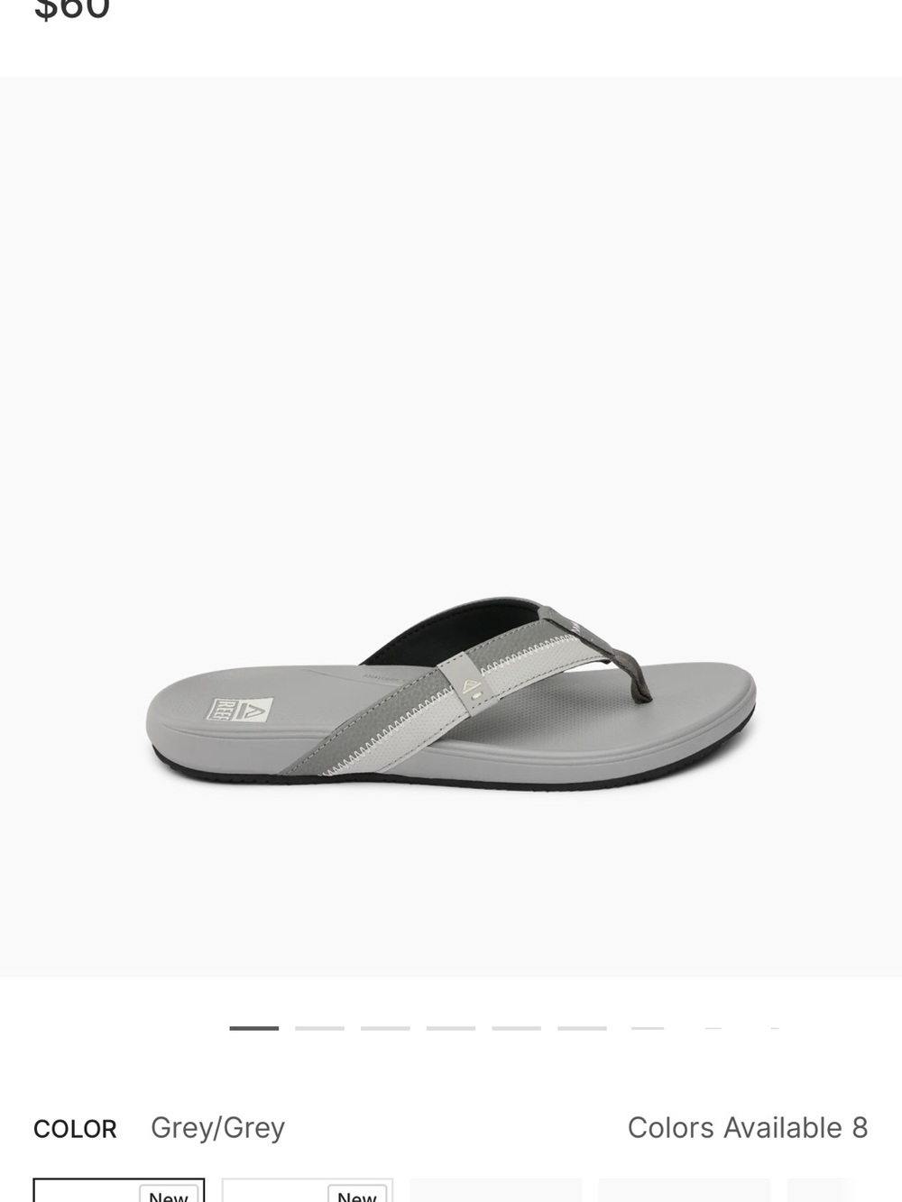 Grey Flip Flop Sandal - Casual Thong Slide